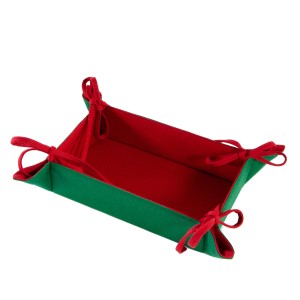 Koszyk na pieczywo mały czerwono-zielony